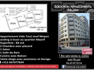 Location appartement maarif