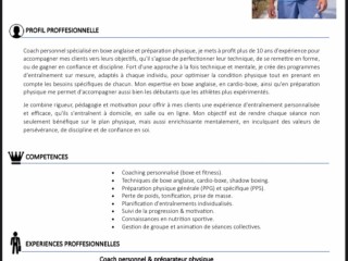 Coach de Boxe anglaise personnel