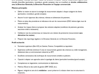 Responsable Recouvrement