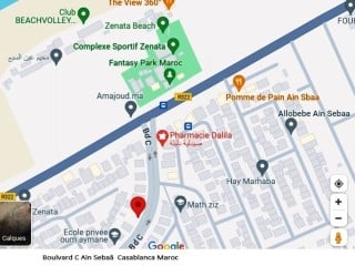 Terrain R2 pour villa 496m² 8600,00DH le m² à débattre