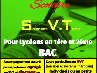 Soutien scolaire en SVT Meknès (Mission et système Marocain: Bac)