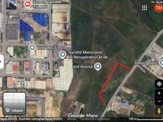 Terrain Titré de 9555 m² Zone Industrielle de Tit Mellil